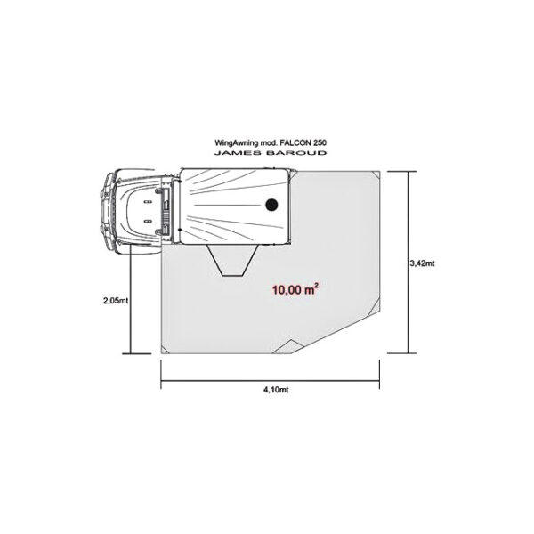 Kit fermeture 5 parois Falcon 250 côté gauche – Image 3